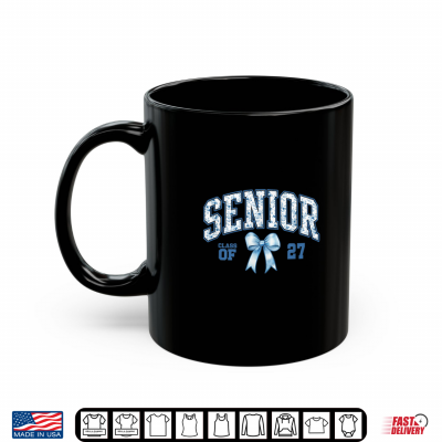Mug Class of 2027 Senior Coquette Bow Toile Floral Graduation Shirt