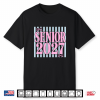 Girls Preppy Senior 2027 Class Of 27 Coquette Bow Stripe Shirt