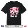 Pink Coquette Bow Senior 27 Class Of 2027 Senior Girls Shirt