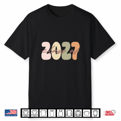 Senior 2027 Class Of 27 Groovy Bold Shirt