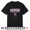 Senior Class Of 2027 Coquette Bow Toile Floral Senior Shirt