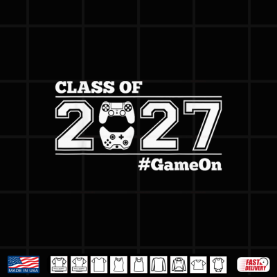 Design CLASS OF 2027 GAMEON GAMER CLASS OF 27 Shirt