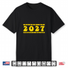 Class Of 2027 Gold Groovy Class Of 27 Swag Gift Shirt
