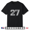 Class Of 2027 Gray Letterman Style Class Of 27 Swag Gift 2 Shirt