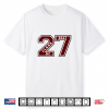 Class Of 2027 Maroon Letterman Style Class Of 27 Swag 2 Shirt
