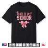 Class Of 2027 Senior Bow College School Grad 27 Graduation Shirt