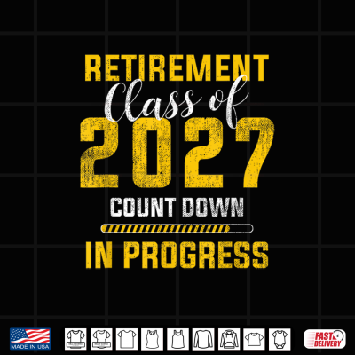 Design Retirement Class of 2027 Count Down Retiring Teacher 27 Shirt