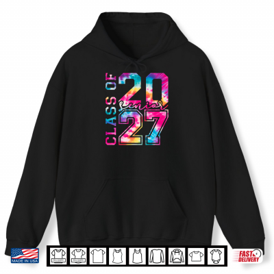 Senior 27 Class Of 2027 Tie Dye High School Graduation Shirt 1 Hoodie Senior 27 Class of 2027 Tie Dye High School Graduation Shirt