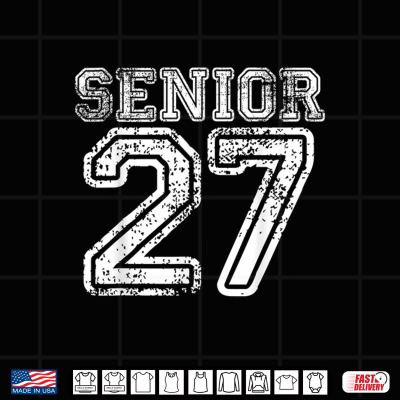 Design Senior 27 Graduation Year Class of 2027 High School Student Shirt