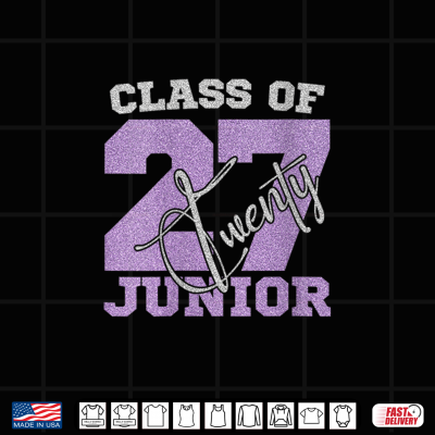 Womens Junior Class Of 27 Back To School High School Juniors 2027 Shirt 4 Design Womens Junior Class of 27 Back to School High School Juniors 2027 Shirt