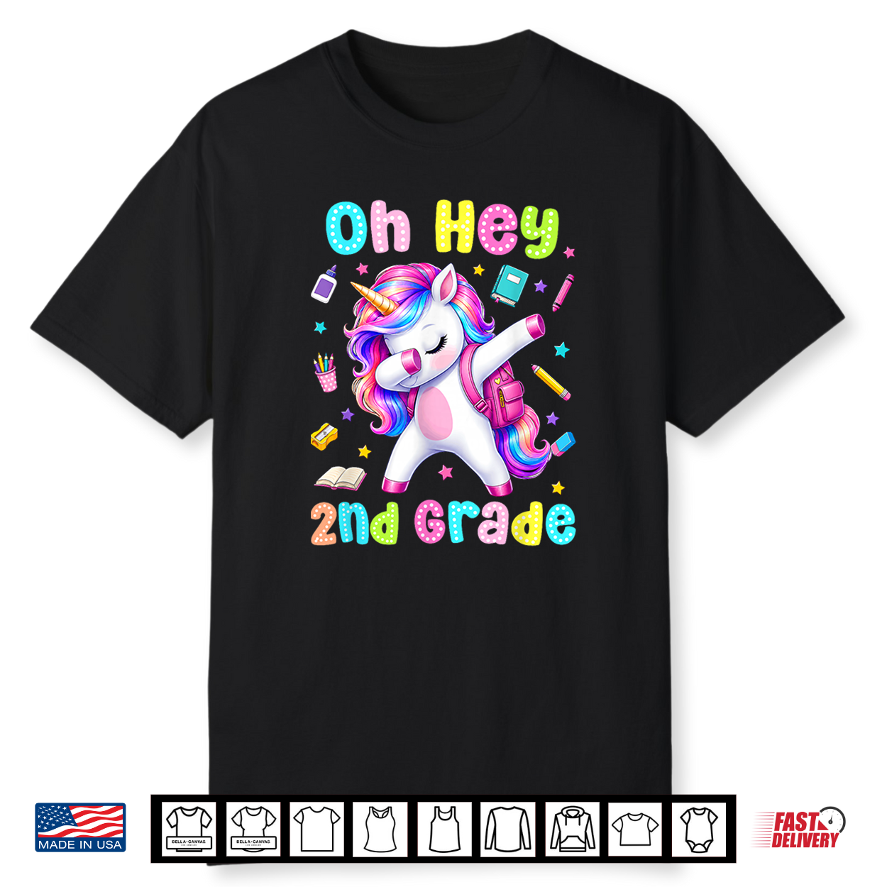 Back To School Oh Hey 2Nd Grade Unicorn Teacher Student Shirt Back To School Oh Hey 2Nd Grade Unicorn Teacher Student Shirt