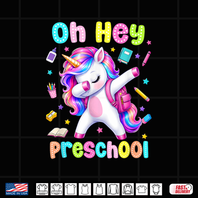 Design Back to School Oh Hey Preschool Unicorn Teacher Student Shirt