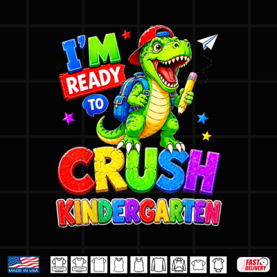 Design Dinosaur Kindergarten Back to School Toddler Shirt