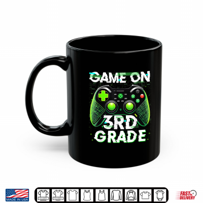 Mug Game On Third Grade Funny Video Game Back to School Kid Shirt