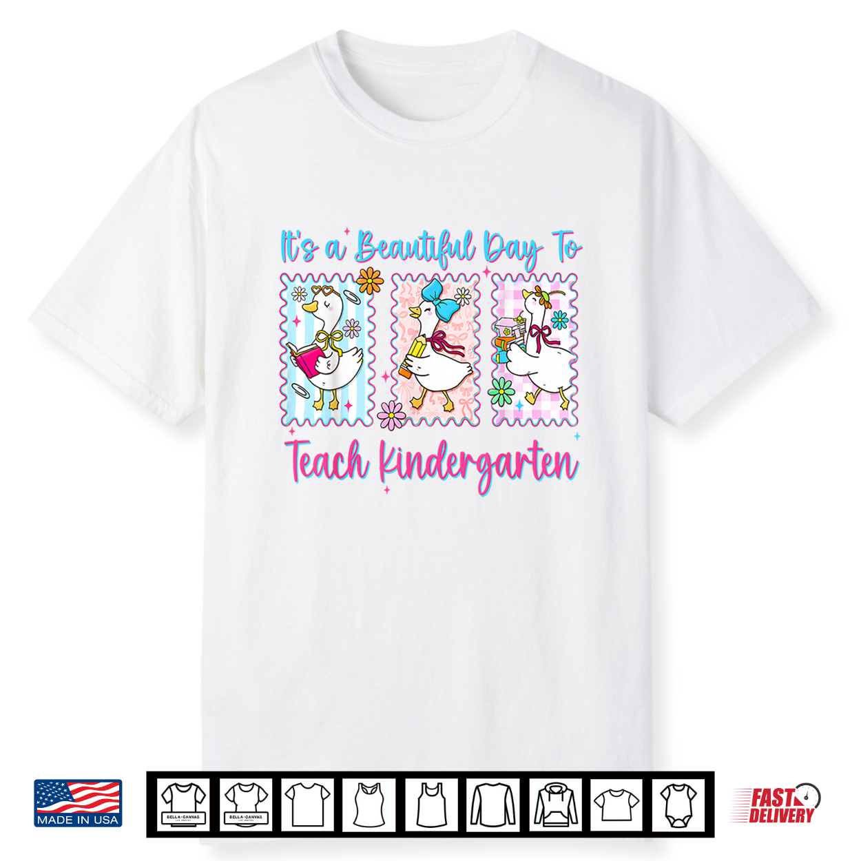 Its A Beautiful Day To Teach Kindergarten Coquette Teacher Shirt Its A Beautiful Day To Teach Kindergarten Coquette Teacher Shirt