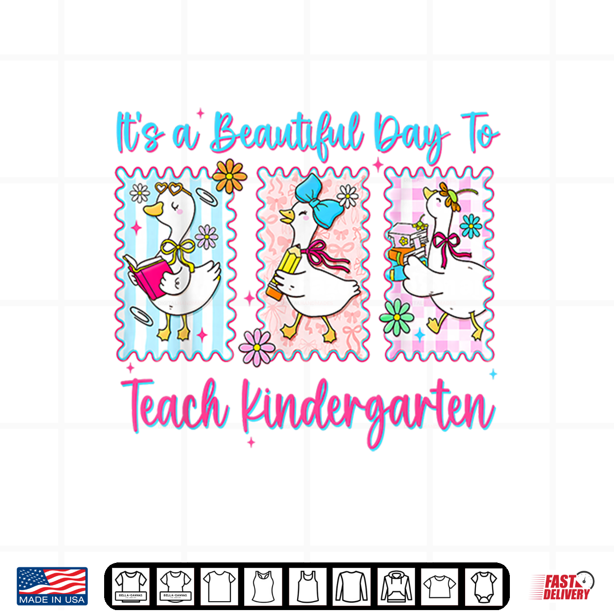 Its A Beautiful Day To Teach Kindergarten Coquette Teacher Shirt Its A Beautiful Day To Teach Kindergarten Coquette Teacher Shirt