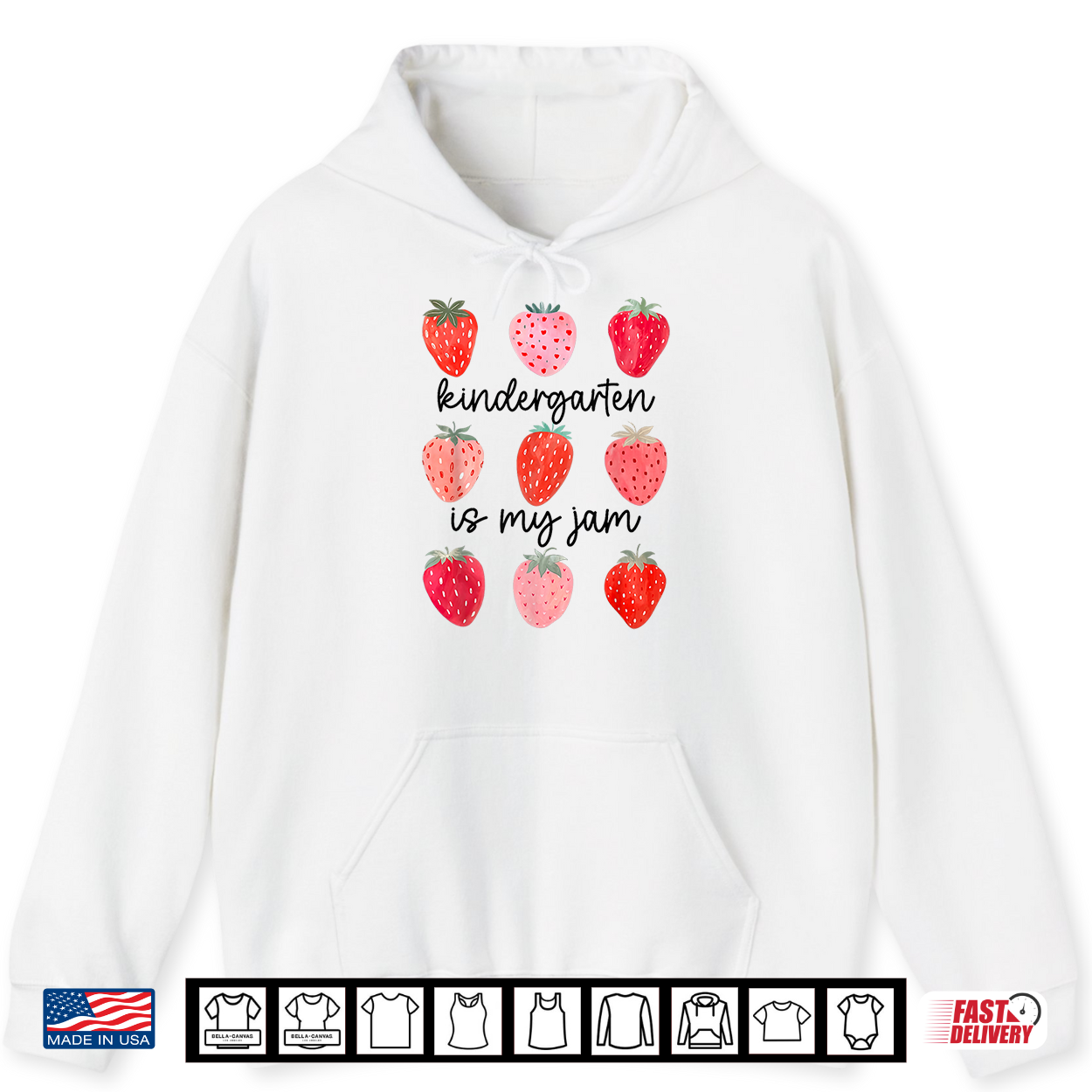 Kindergarten Is My Jam Strawberry First Day Back To School Shirt Kindergarten Is My Jam Strawberry First Day Back To School Shirt