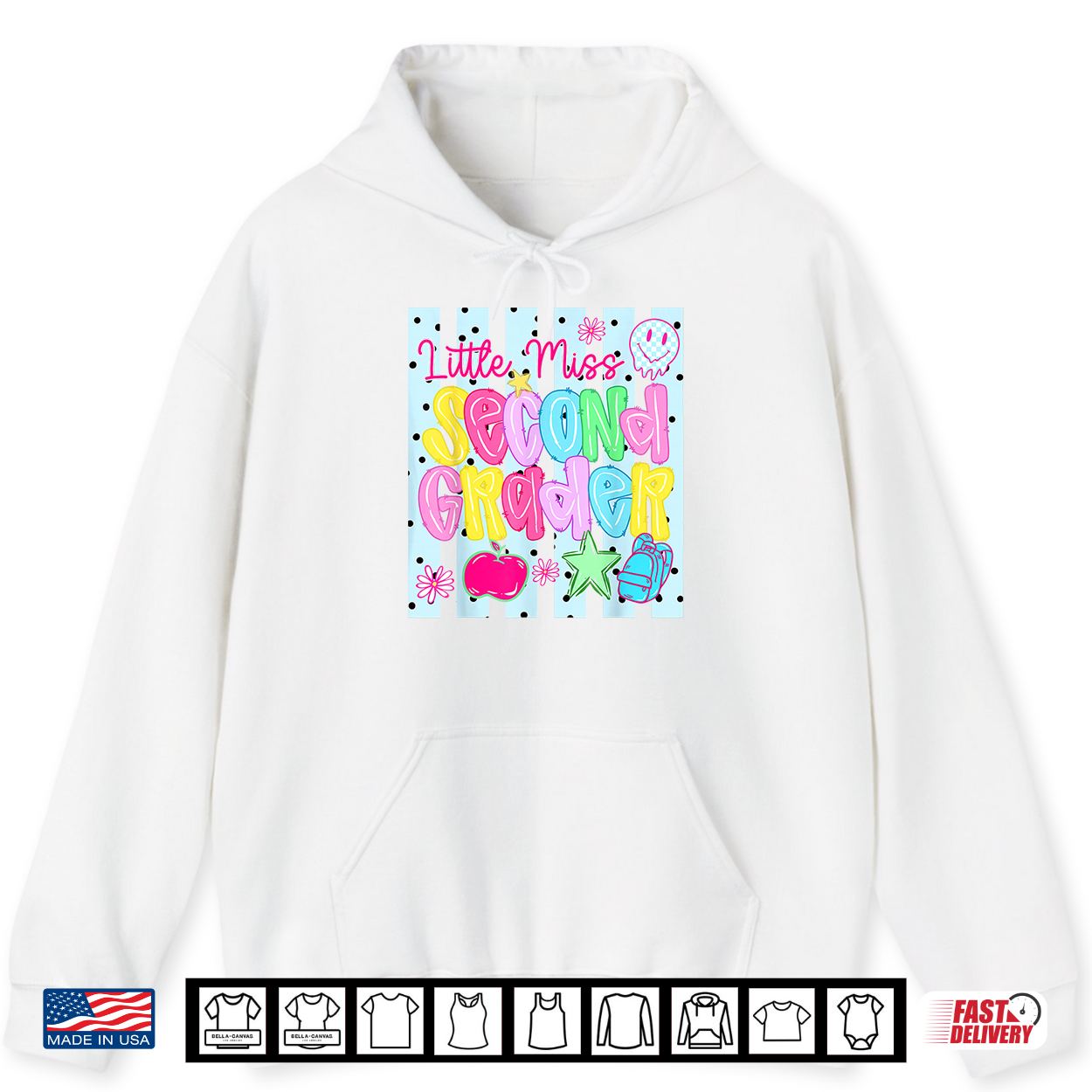 Little Miss Second Grade 2Nd Grader First Day Back To School Shirt Little Miss Second Grade 2Nd Grader First Day Back To School Shirt