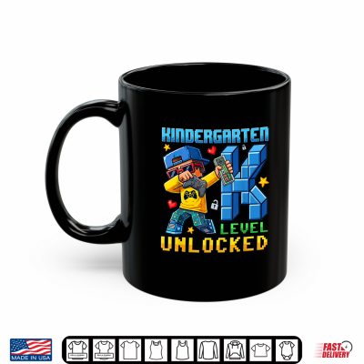 Mug Kindergarten Level Unlocked First Day Back to School Shirt