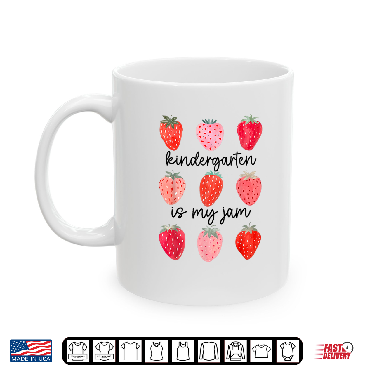 Kindergarten Is My Jam Strawberry First Day Back To School Shirt Kindergarten Is My Jam Strawberry First Day Back To School Shirt