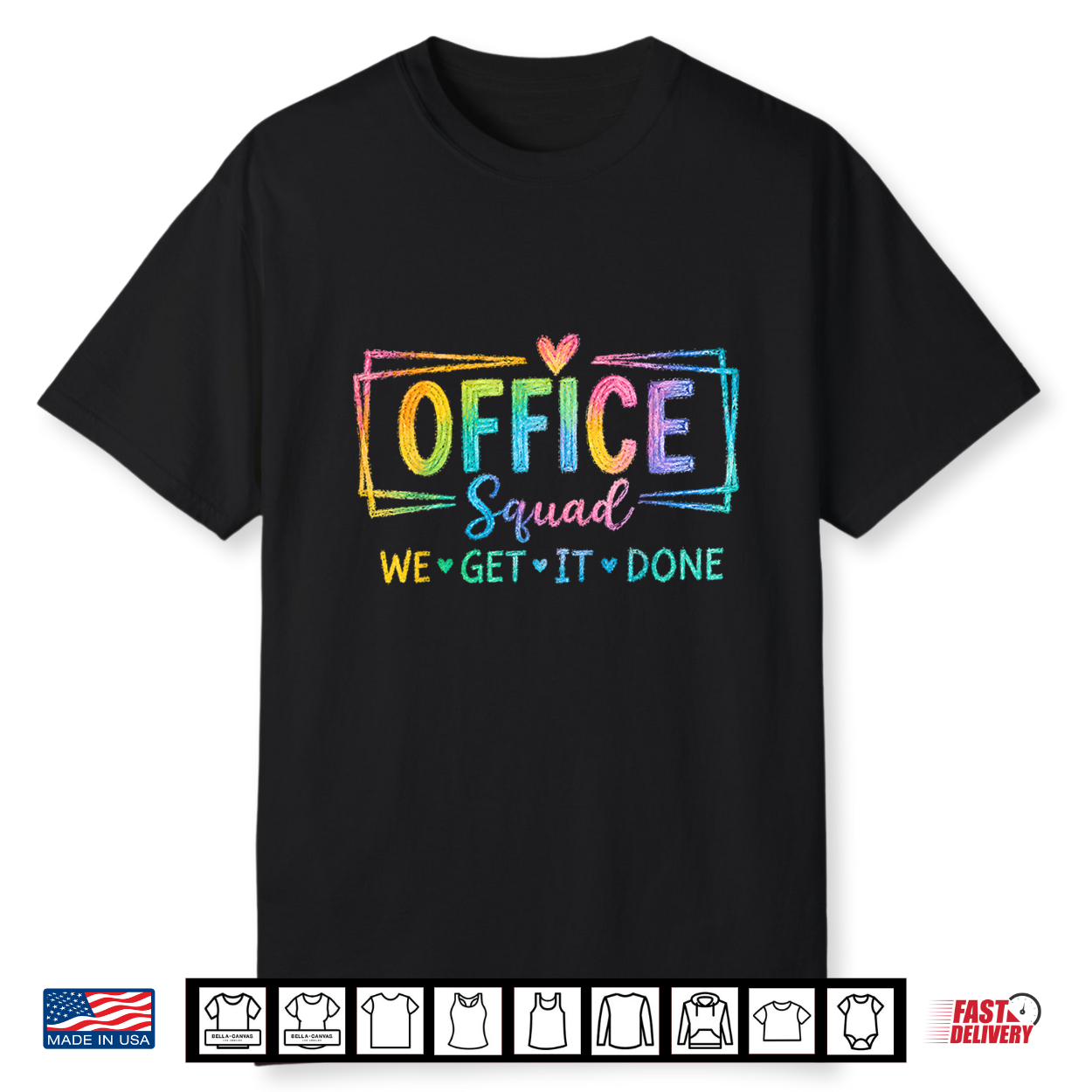 Office Squad We Get It Done For Teacher Back To School Shirt Office Squad We Get It Done For Teacher Back To School Shirt