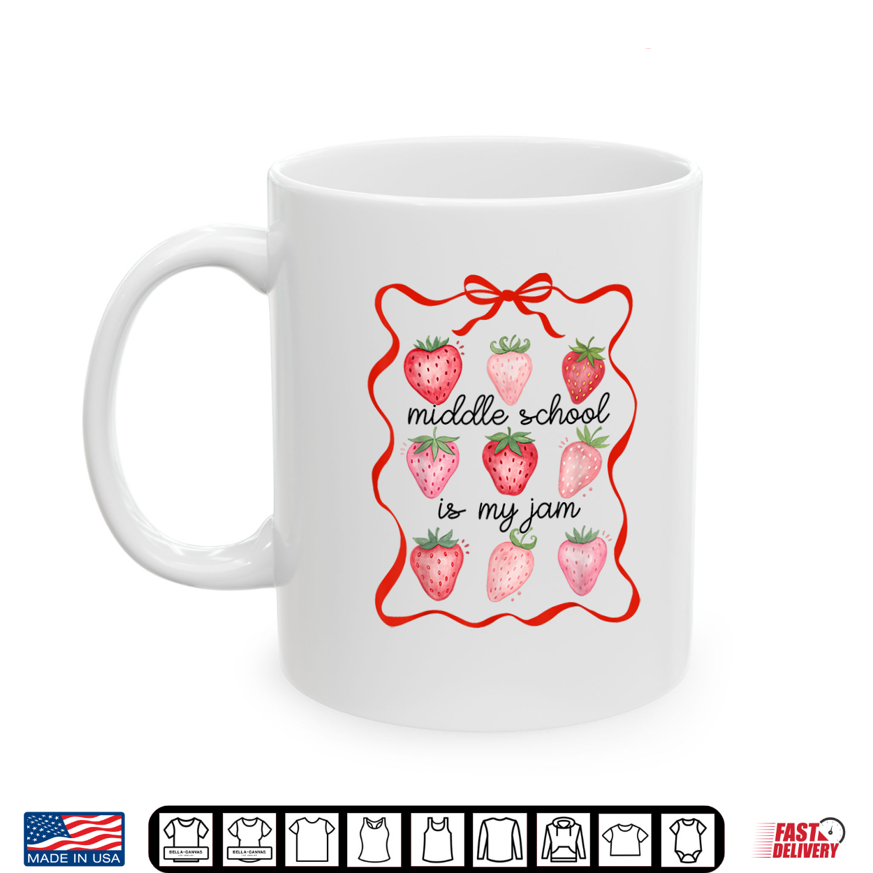 Middle School Is My Jam Strawberry Teacher Back To School Shirt Middle School Is My Jam Strawberry Teacher Back To School Shirt