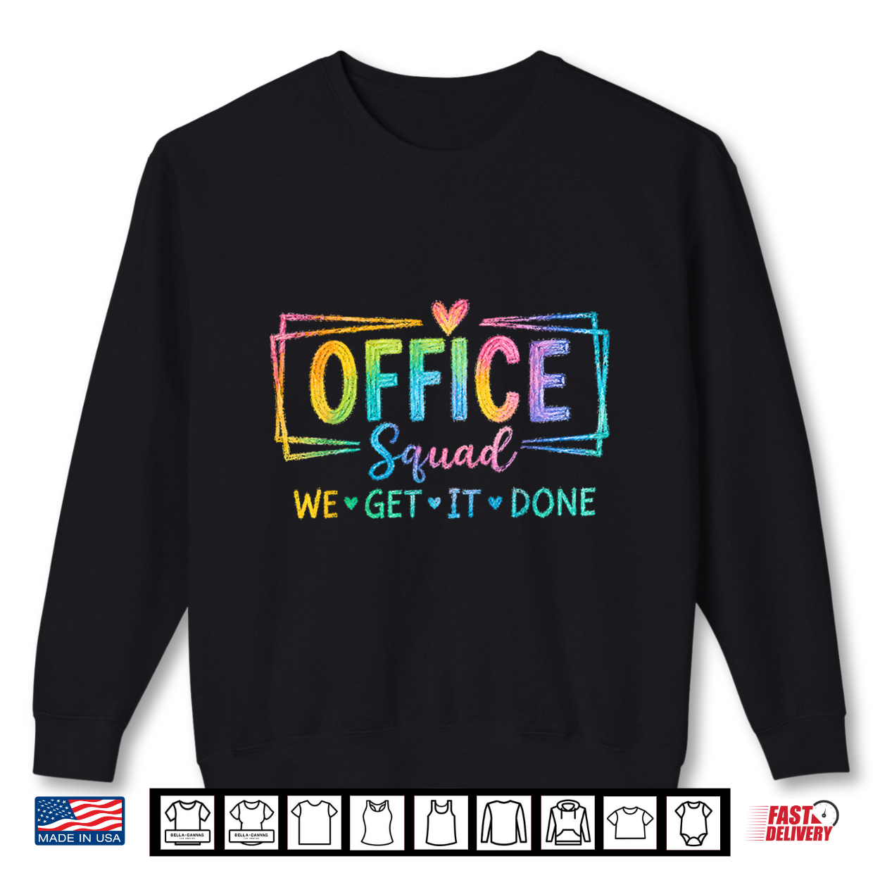 Office Squad We Get It Done For Teacher Back To School Shirt Office Squad We Get It Done For Teacher Back To School Shirt