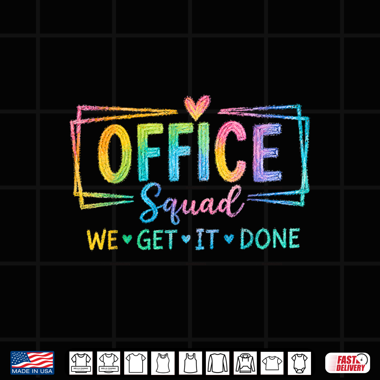 Office Squad We Get It Done For Teacher Back To School Shirt Office Squad We Get It Done For Teacher Back To School Shirt
