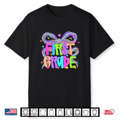 Preppy First Grade Back To School Teacher Kid Shirt