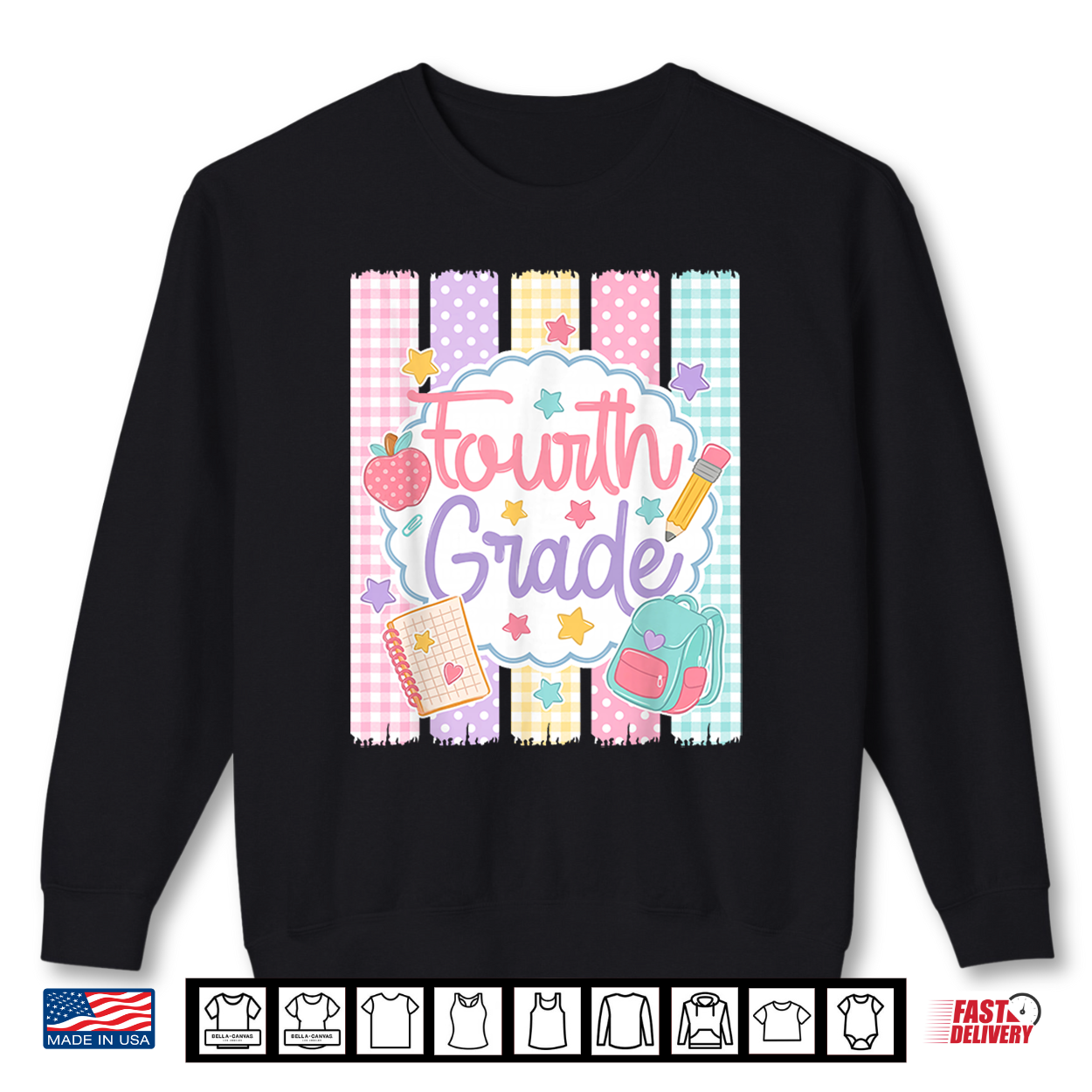 Preppy Fourth Grade Back To School Teacher Kid Shirt Preppy Fourth Grade Back To School Teacher Kid Shirt