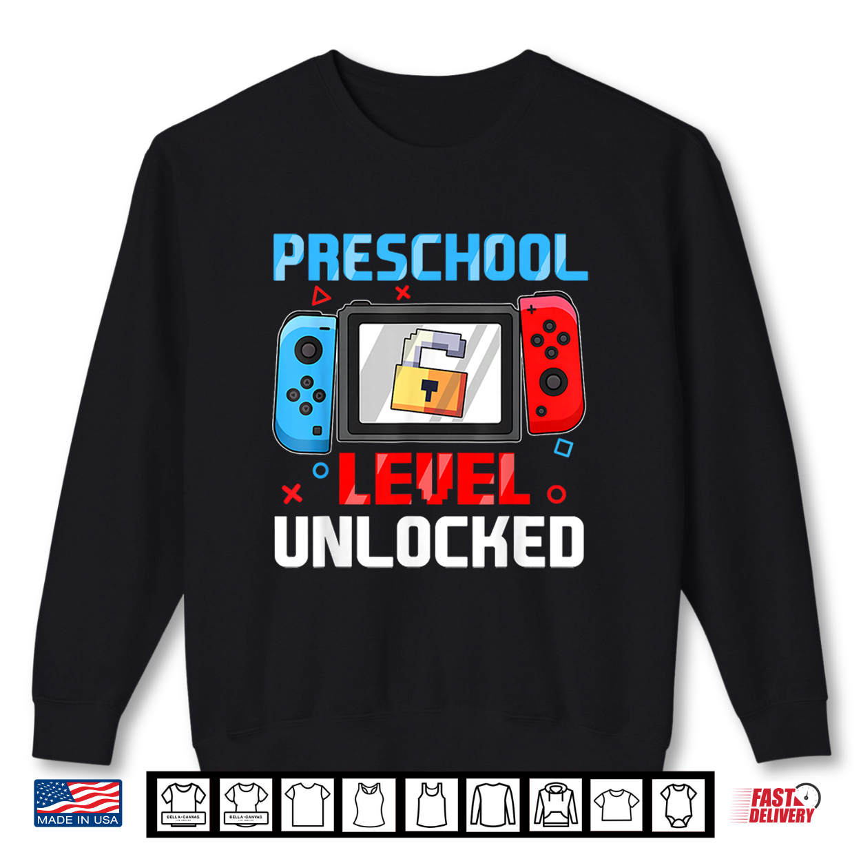Preschool Prek Level Unlocked First Day Back To School Game Shirt Preschool Prek Level Unlocked First Day Back To School Game Shirt