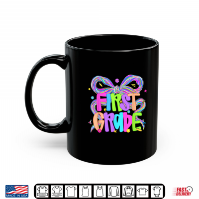 Mug Preppy First Grade Back to School Teacher Kid Shirt