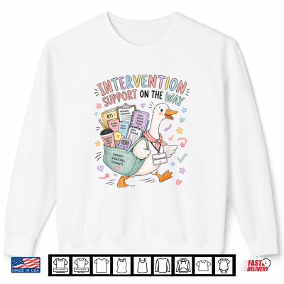 Sweatshirt Reading Interventionist Goose RTI Teacher Back to School Shirt
