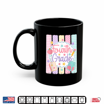 Preppy Fourth Grade Back To School Teacher Kid Shirt 3 Mug Preppy Fourth Grade Back to School Teacher Kid Shirt