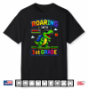 Roaring Into 1St Grade Dinosaur Back To School Gamer Shirt