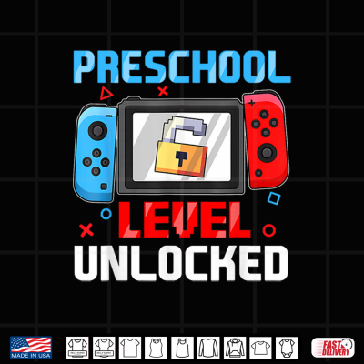 Preschool Prek Level Unlocked First Day Back To School Game Shirt 4 Design Preschool PreK Level Unlocked First Day Back to School Game Shirt