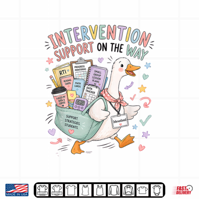 Design Reading Interventionist Goose RTI Teacher Back to School Shirt