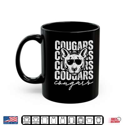 Mug Vintage Cougar Inspirational Athletic School Mascot Game Day Shirt