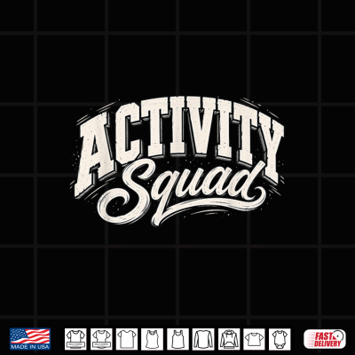 Design Vintage Activity Squad Teacher Assistant Shirt