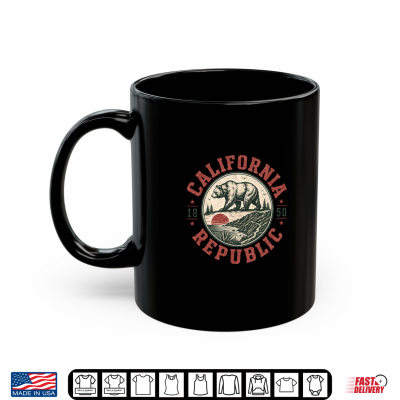 California Republic Bear Vintage State Emblem Retro Shirt 3 Mug California Republic Bear Vintage State Emblem Retro Shirt