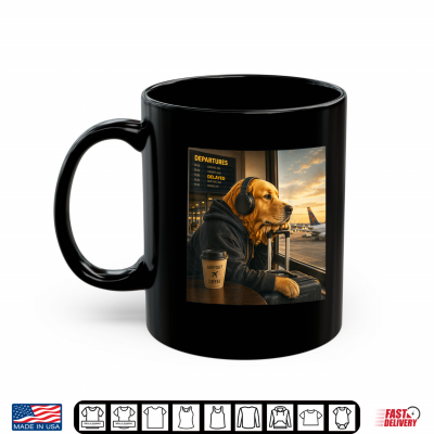 Golden Retriever Airport Travel Coffee Funny Dog Meme Shirt 3 Mug Golden Retriever Airport Travel Coffee Funny Dog Meme Shirt