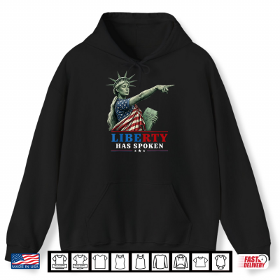 Hoodie Liberty Has Spoken Patriotic US Basketball Women Girls Shirt
