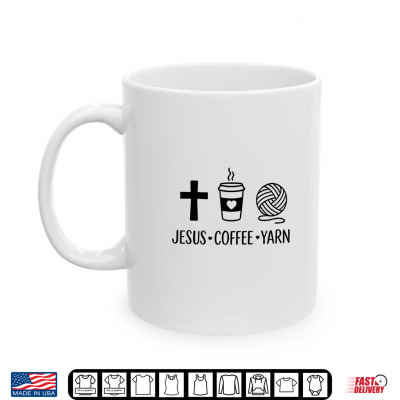 Mug Jesus Coffee and Yarn Shirt