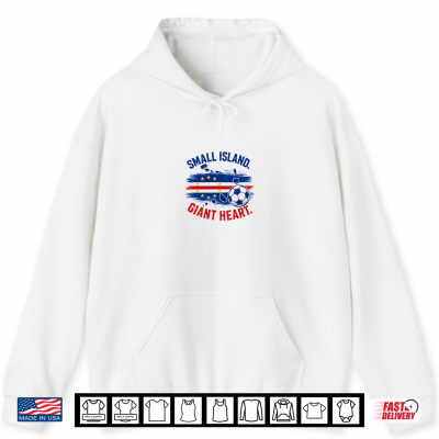 Hoodie Small Island Giant Heart Cabo Verde Soccer Shirt