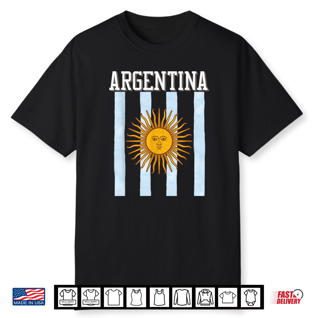 Argentina Flag Vintage Argentinian Pride Women Men Kids Blue Shirt Argentina Flag Vintage Argentinian Pride Women Men Kids Blue Shirt