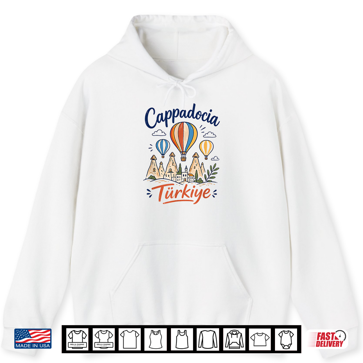 Cappadocia Turkiye Hot Air Balloon Goreme Fairy Chimneys Shirt Cappadocia Turkiye Hot Air Balloon Goreme Fairy Chimneys Shirt