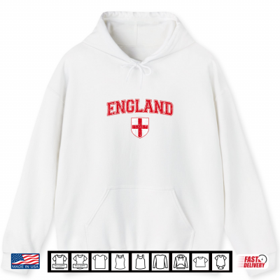 Hoodie England Flag English Pride Shirt