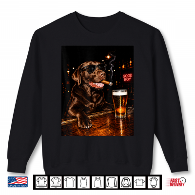 Sweatshirt Cigar Dog Shirt