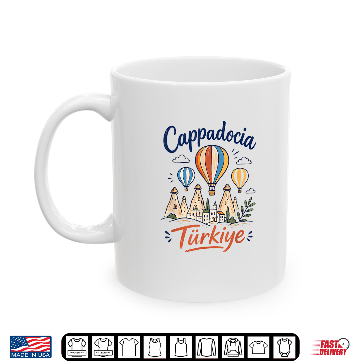 Cappadocia Turkiye Hot Air Balloon Goreme Fairy Chimneys Shirt Cappadocia Turkiye Hot Air Balloon Goreme Fairy Chimneys Shirt