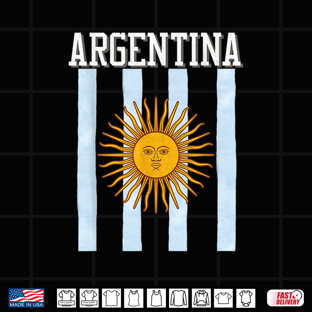 Argentina Flag Vintage Argentinian Pride Women Men Kids Blue Shirt Argentina Flag Vintage Argentinian Pride Women Men Kids Blue Shirt
